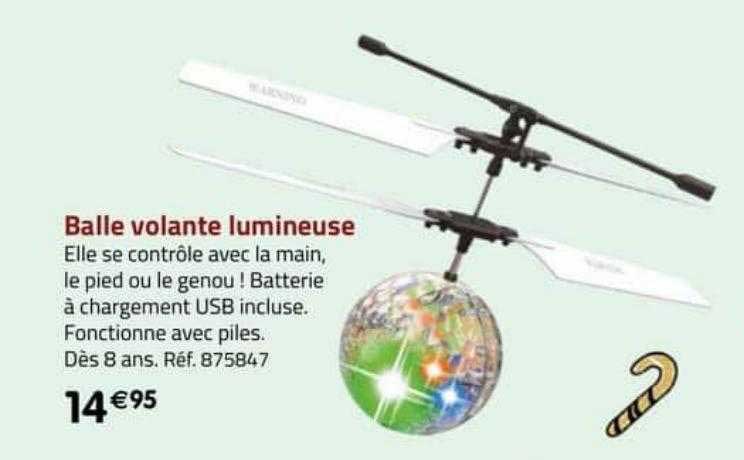 balle volante lumineuse