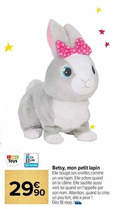 betsy, mon petit lapin imc toys