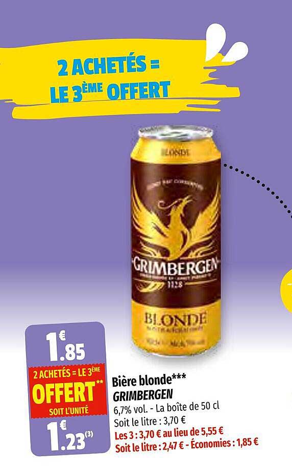 Bière Blonde Grimbergen