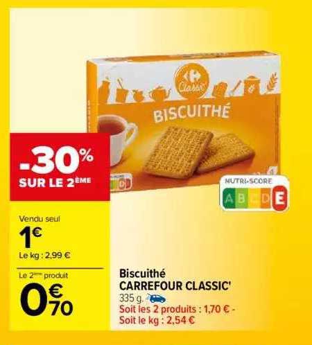 Biscuithé Carrefour Classic'