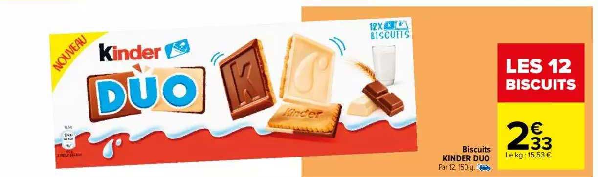 Biscuits Kinder Duo