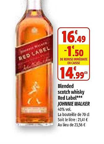 blended scotch whisky red label johnnie walker