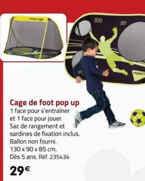 Cage De Foot Pop Up