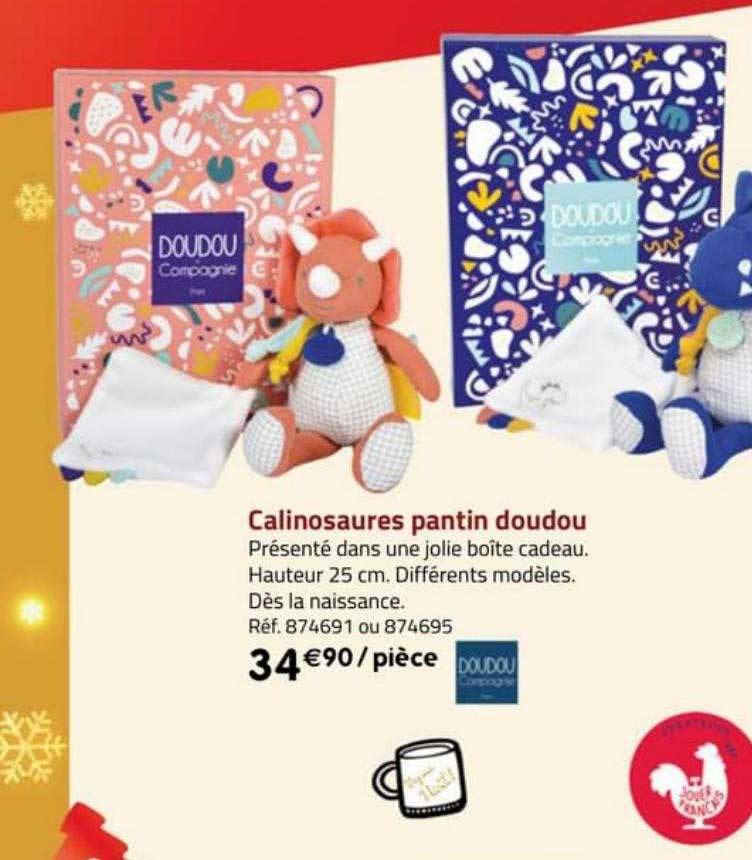 calinosaures pantin doudou