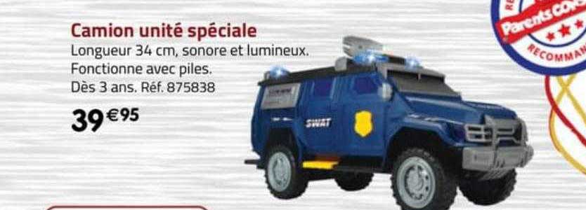 camion unité spéciale