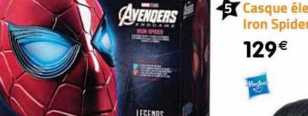 casque électronique iron spider-man hasbro