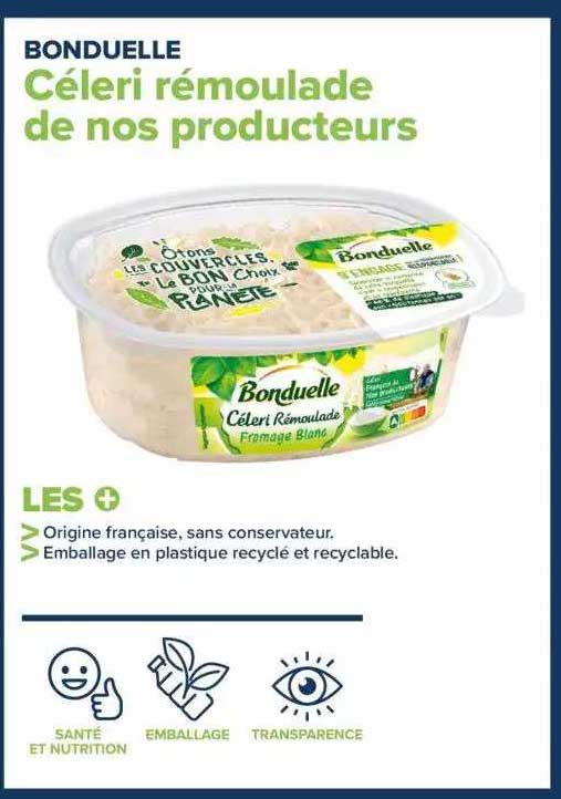 céleri rémoulade de nox producteurs bonduelle