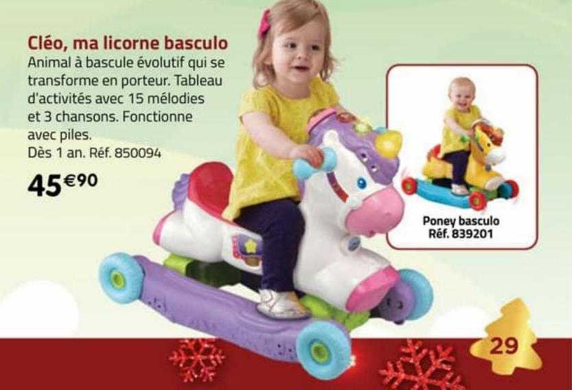 cléo, ma licorne basculo