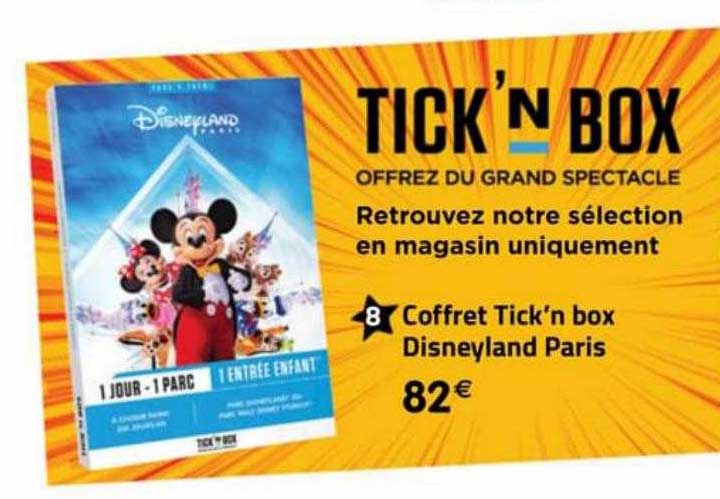 coffert tick'n box disneyland paris