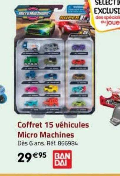 coffret 15 véhicules micro machines bandai