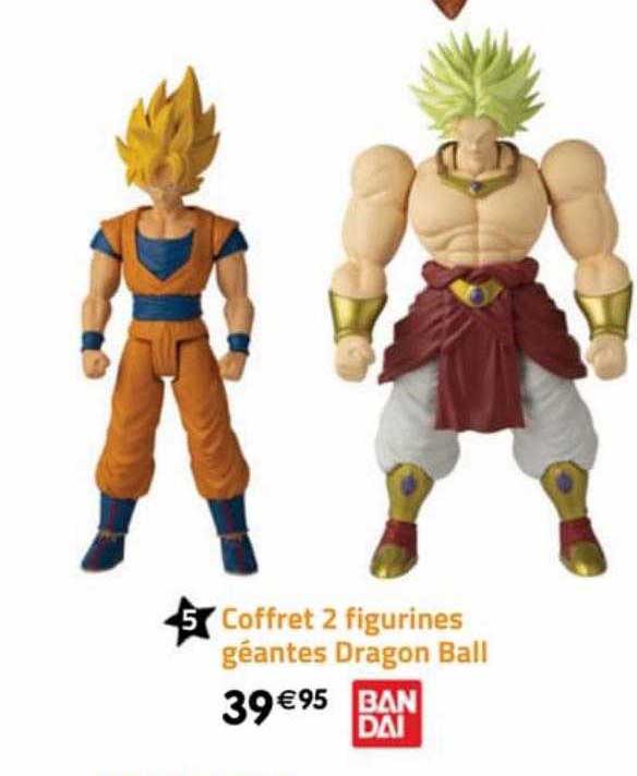 coffret 2 figurines géantes dragon ball bandai