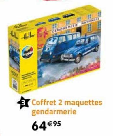 coffret 2 maquettes gendarmerie