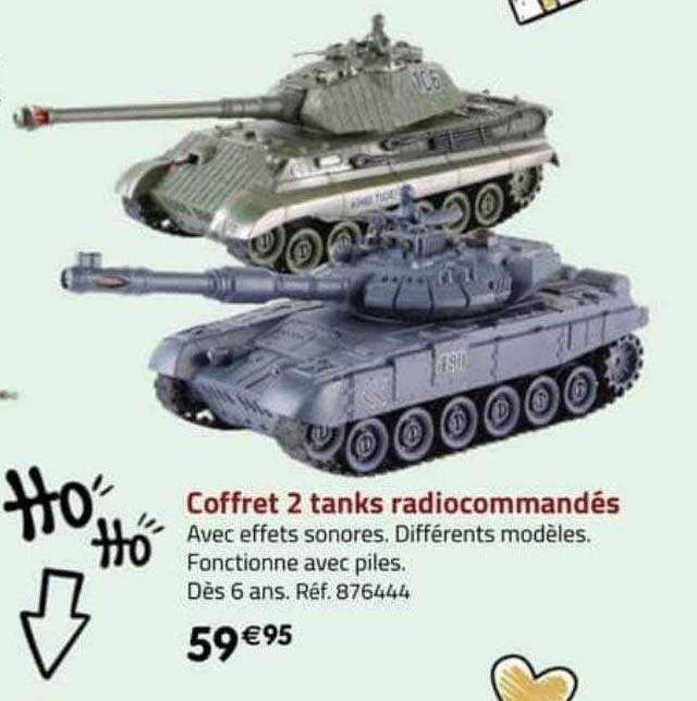 coffret 2 tanks radiocommandés