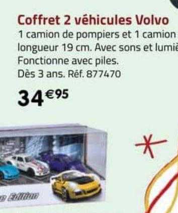 coffret 2 véhicules volvo