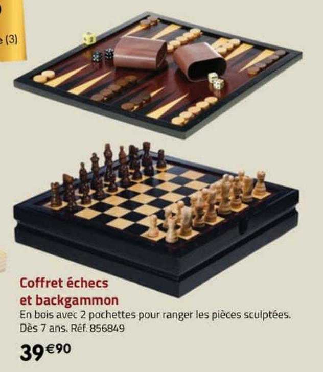 coffret échecs et backgammon