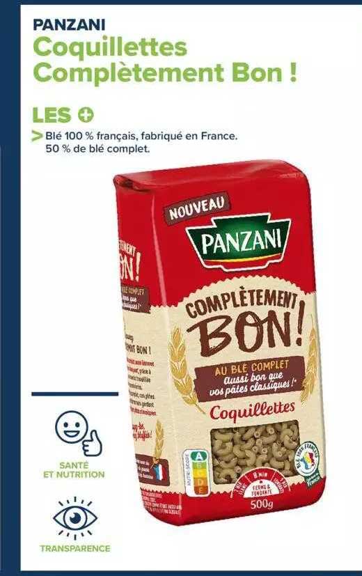 coquillettes complètement bon ! panzani