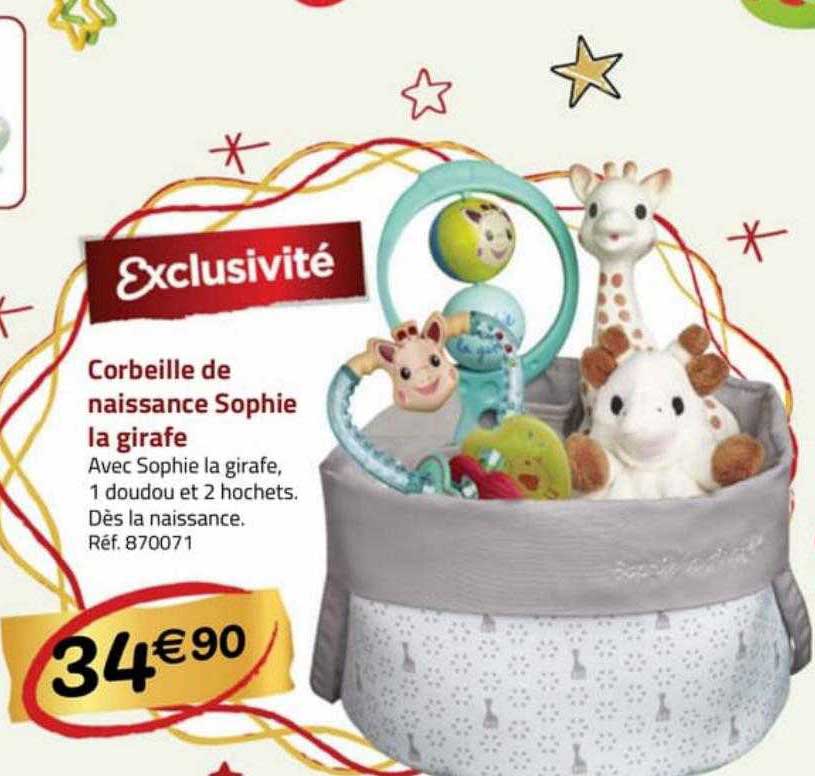 corbeille de naissance sophie la girafe