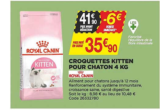 croquettes kitten pour chaton 4 kg royal canin