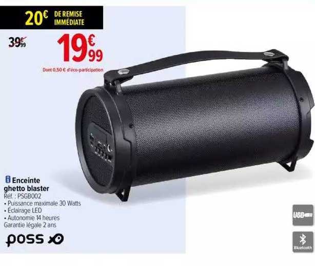 enceinte ghetto blaster poss