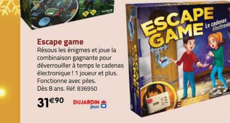 escape game dujardin jeux