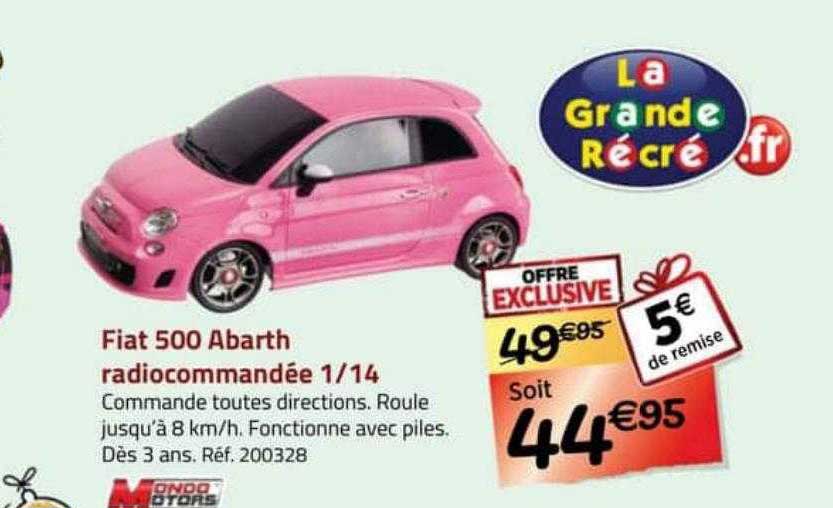 fiat 500 abarth radiocommandée 1-14 mondo motors