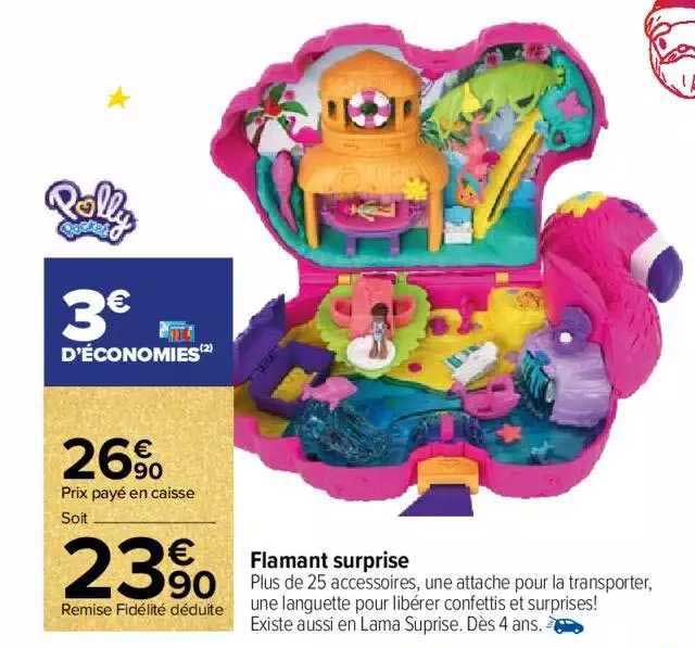 flamant surprise polly pocket
