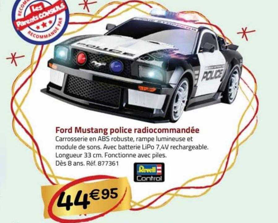 ford mustang police radiocommandée revell control