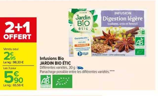 Infusions Bio Jardin Bio étic