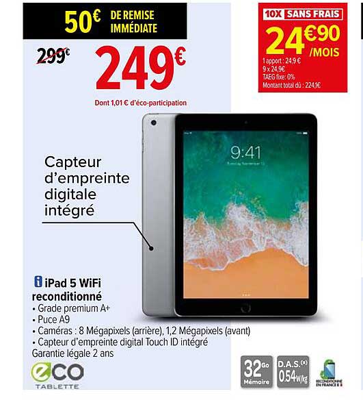 IPad 5 Wifi Reconditionné