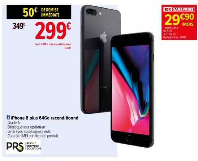 IPhone 8 Plus 64go Reconditionné