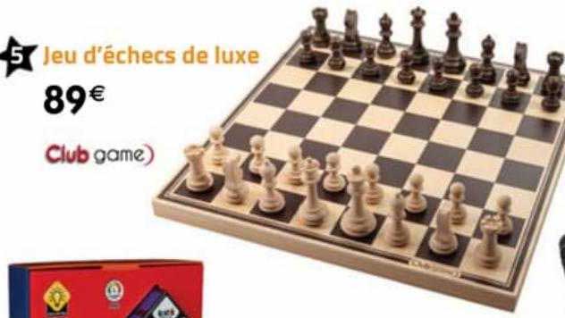 jeu d'échecs de luxe club game