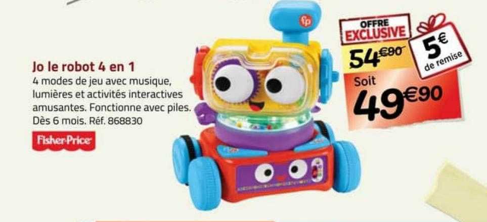 jo le robot 4 en 1 fisher-price