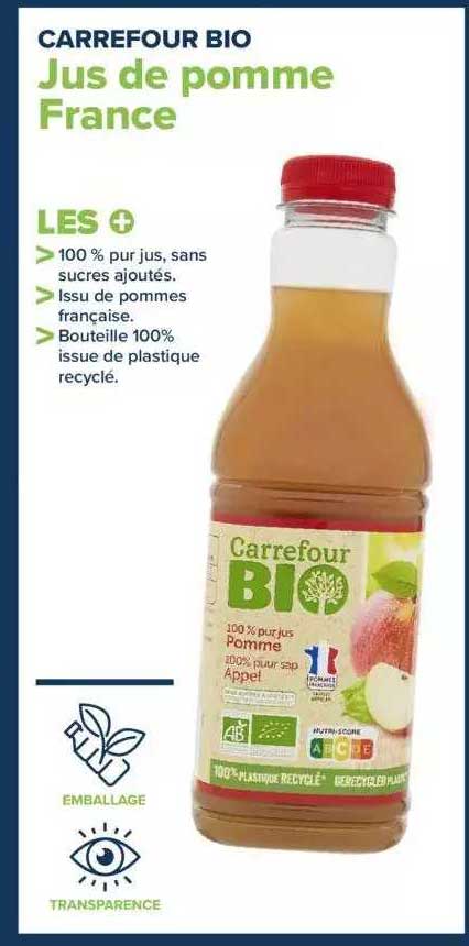 Jus De Pomme France Carrefour Bio