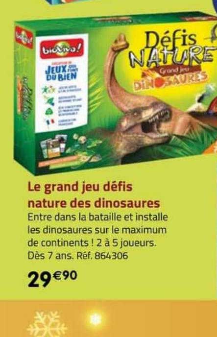 le grand jeu défis nature des dinosaures