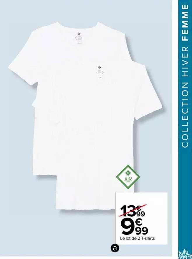 le lot de 2 t-shirt tex