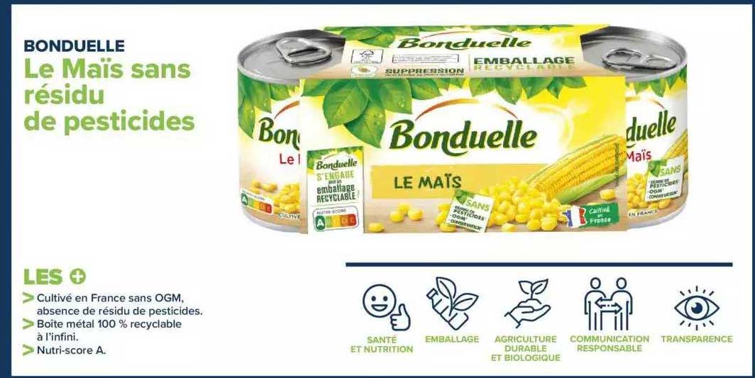 le maïs sans résidu de pesticides bonduelle