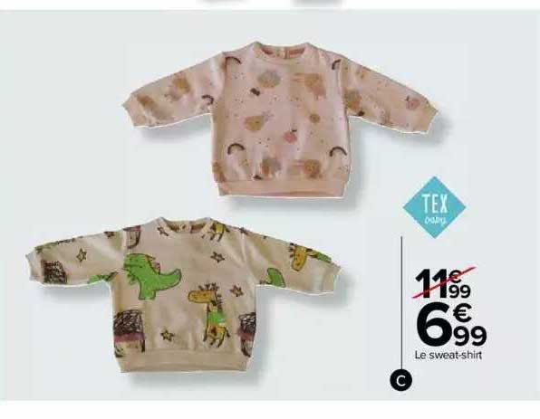 Le Sweat-shirt Tex Baby