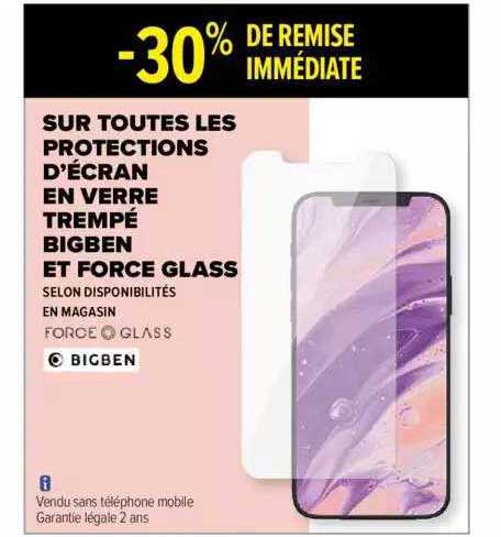 les projecteurs en verre trempé bigben et force glass