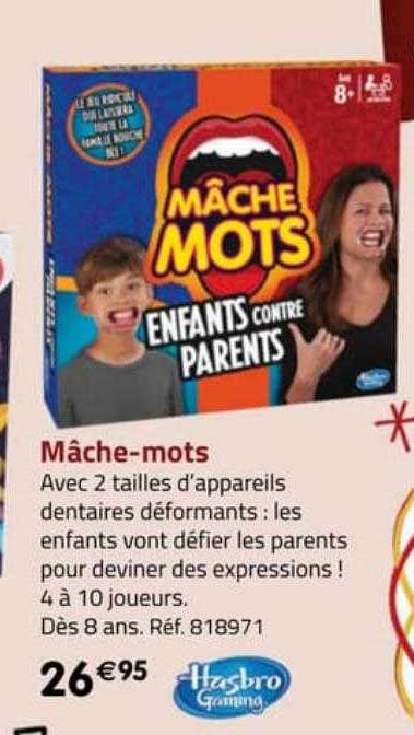 mâche-mots hasbro gaming