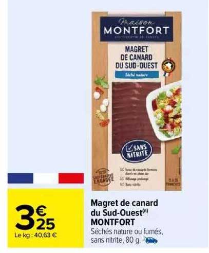 magret de canard du sud-ouest montfort