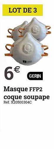masque ffp2 coque soupape gerin