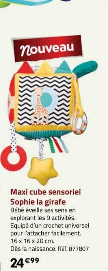 Maxi Cube Sensoriel Sophie La Girafe