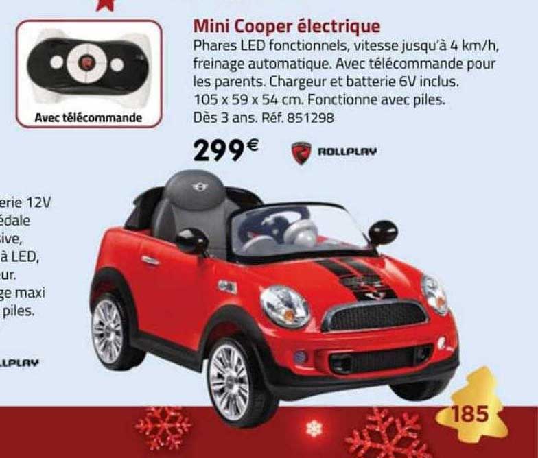 mini cooper électrique rollplay