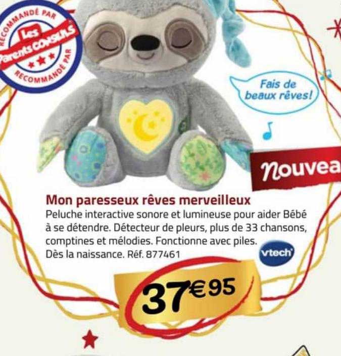 mon paresseux rêves merveilleux vtech