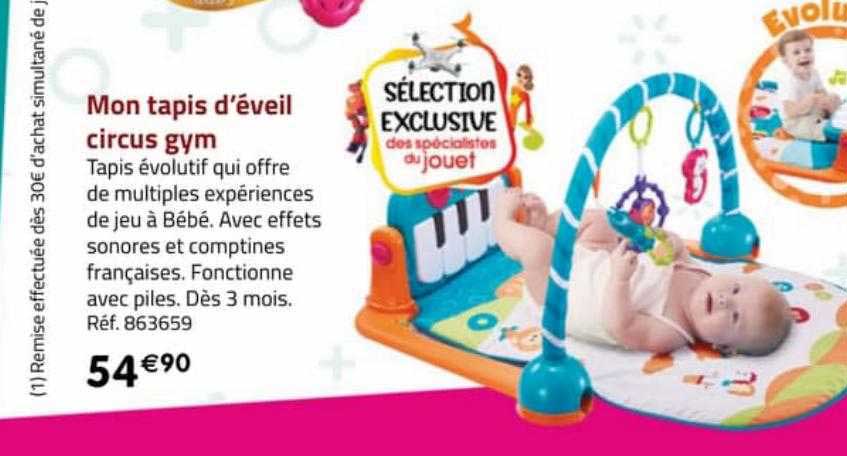 mon tapis d'éveil circus gym