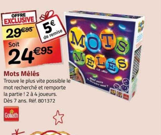 mots mêlés goliath