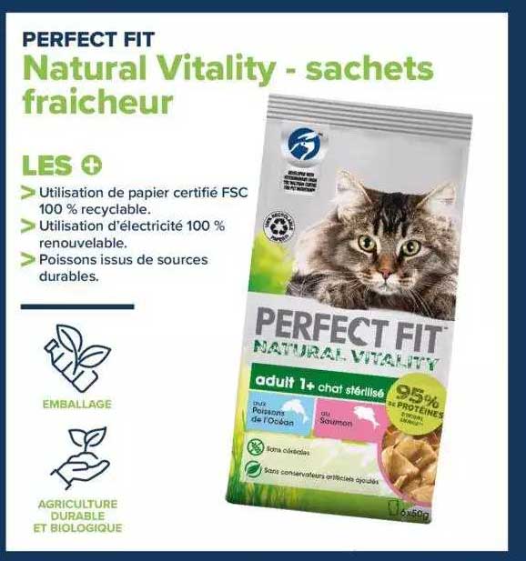 natural vitality - sachets fraîcheur perfect fit