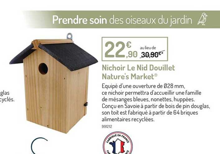nichoir le nid douillet nature's market