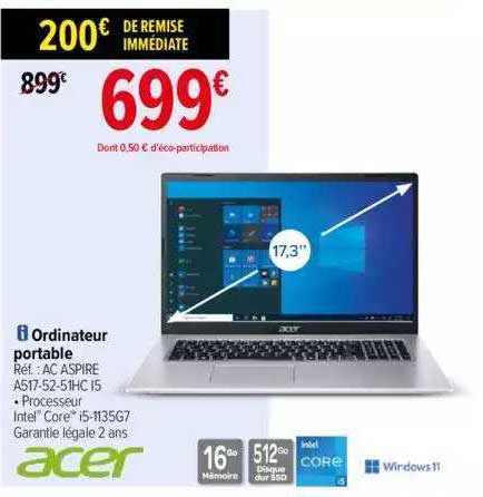 Ordinateur Portable Acer 17,3"