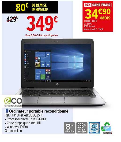 Ordinateur Portable Reconditionné Hp